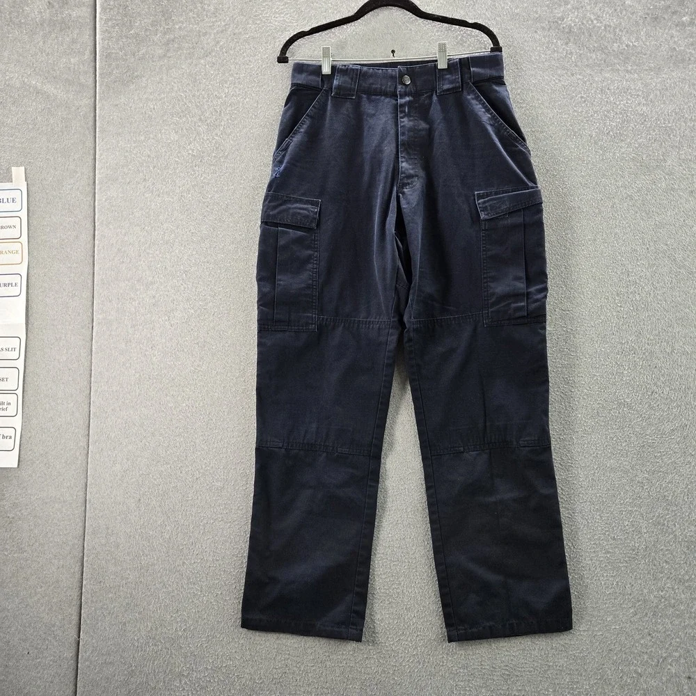 5.11 Tactical Series Men Pants M Navy Cargo Ripstop READ